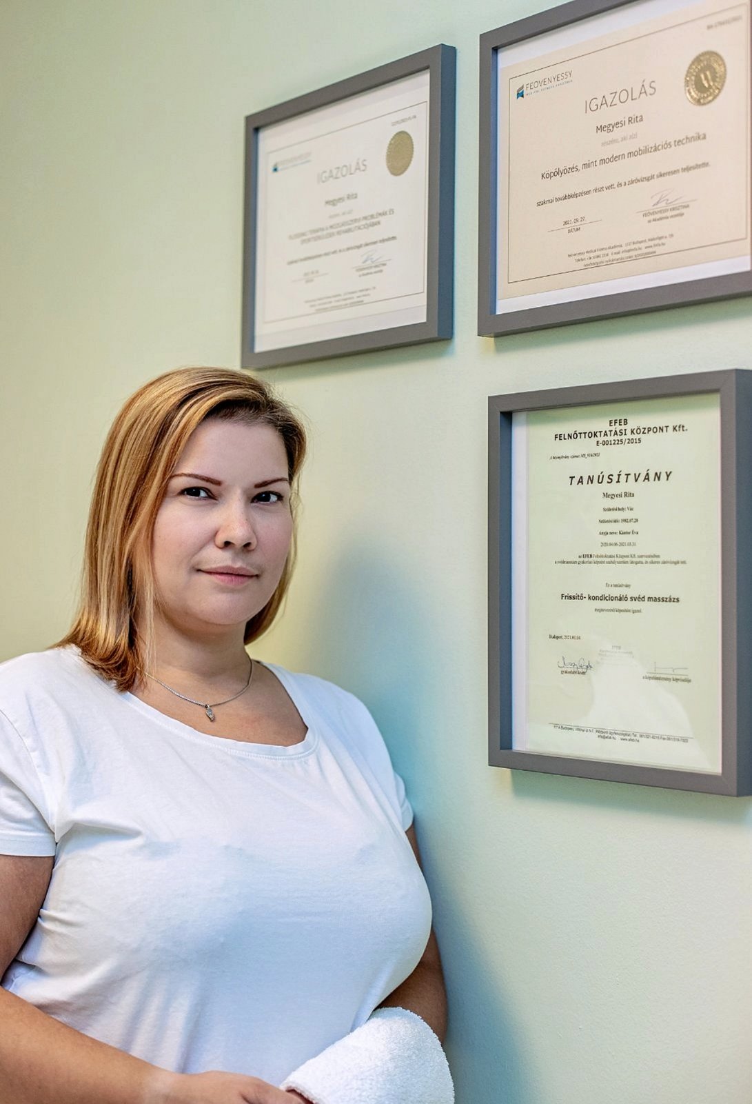 Megyesi Rita gyógymasszőr Málnárium Vác
